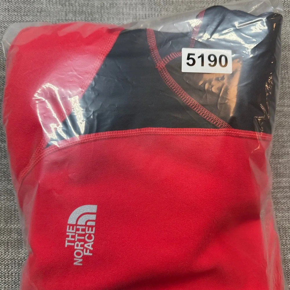The North Face VaporWick Pullover Mens XL Red Black  1/4 Zip Technical
